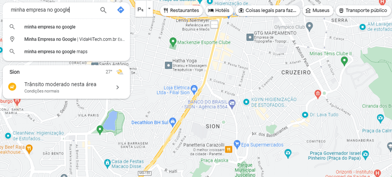 Cadastro no Google Maps EVO31
